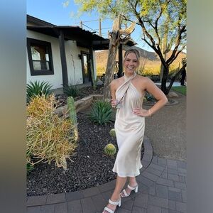 Jasmine Halter Midi Dress